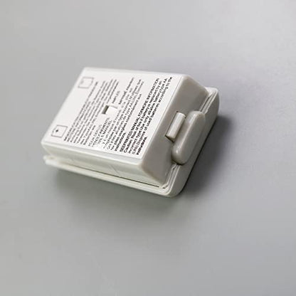 1PCS Battery Pack Cover Shell Shield Lid Kit Replacement for Xbox 360 Controller Battery Cover Shell (White) - color: white