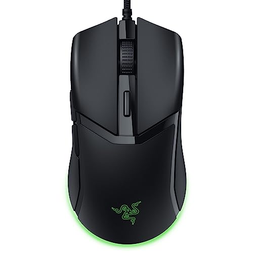 Razer Cobra Wired Gaming Mouse, Gen-3 Optical Switches, 58g, Black | Chroma RGB Lighting with Underglow, Precise 8500 DPI Optical Sensor, 100% PTFE Mouse Feet - color: Black