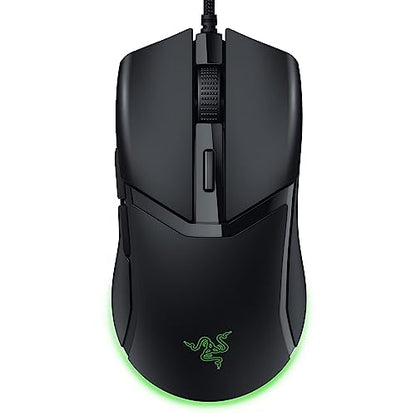 Razer Cobra Wired Gaming Mouse, Gen-3 Optical Switches, 58g, Black | Chroma RGB Lighting with Underglow, Precise 8500 DPI Optical Sensor, 100% PTFE Mouse Feet - color: Black
