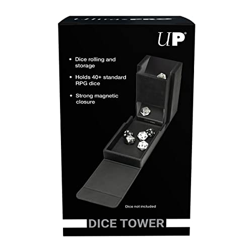 Ultra PRO - Alcove Dice Tower - Great Dice Carrying Case for Classic Board Games, RPG Games, and Tabletop Games - Stores 40+ Standard Sized RPG Game Dice