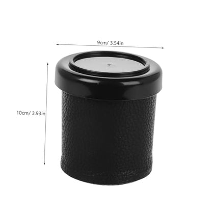 VICASKY 1set Low Noise Dice Cup Set Lid Mute Shaking Dice Holder for Parties Leather Design Comfortable Grip for Social Gatherings and Game