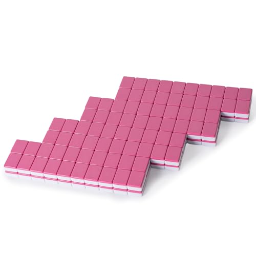 YMI “Rosehill” American Mahjong Tiles, 166-Piece Set | Engraved Chinese characters, Western letters and numerals for easy reading. Plays American/Chinese rules. - color: Rose Pink