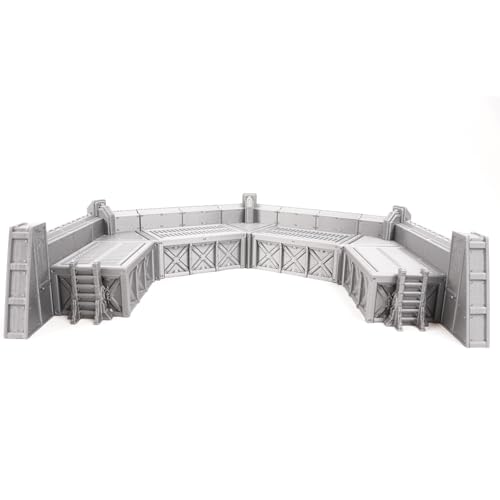 Forward Guard Defense Wall Miniature Terrain for Wargames and RPGs 28/32mm Scale
