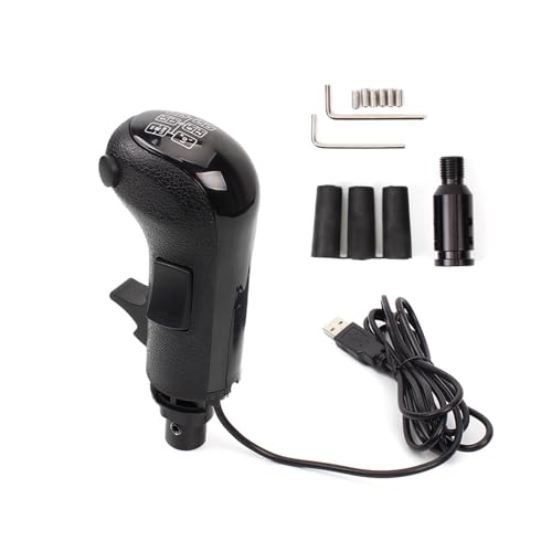 USB Truck Simulator Shifter Gearshift Knob Compatible with Logitech G29 G27 G25 G923 Steering Wheel PC Sim Racing Games Driving Force Shifter 18 Speed