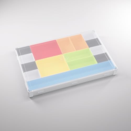 Gamegenic Token Silo XL Convertible - White/Multicolor | Versatile Storage Solution for Tabletop Gaming Accessories, 15 Removable Trays in 5 Different Sizes, Stackable Token Box