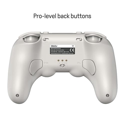8Bitdo Pro 3 Bluetooth Controller with Charging Dock - G Classic | Swappable ABXY Buttons, TMR Joysticks, Hall Effect Triggers, Back Buttons, Switch/Switch 2, Windows, Apple, SteamOS, Android - color: G Classic