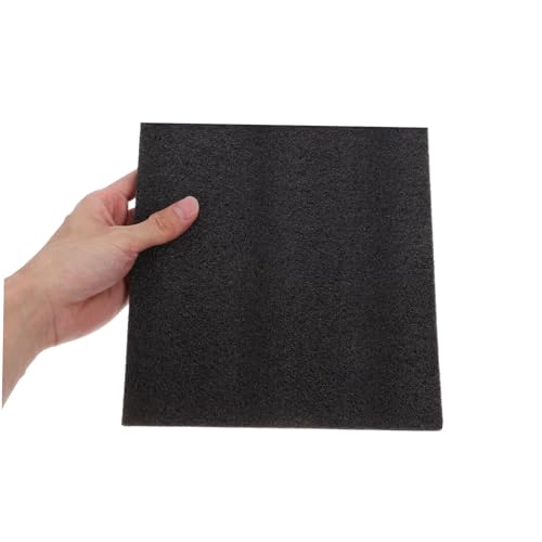 4 Pcs Black Polyethylene Foam Sheets 11.8x11.8x0.4 Inch Cuttable Packing Foam Inserts for Toolbox Drawers, Cushioning Protection, and Storage Organization