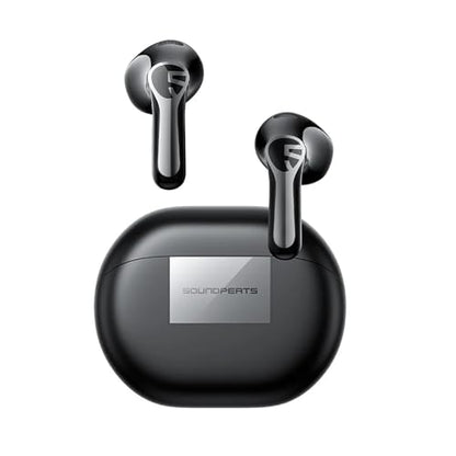 SoundPEATS Air6 HS LDAC Hi-Res Wireless Earbuds, Bluetooth 6.0, 13mm Driver | LDAC Hi-Res Audio Certified, 13mm Triple-Magnet Driver, 2MIC ENC, IPX5 Waterproof, Dynamic EQ, 45H, Bio-Composite Diaphragm - color: Black