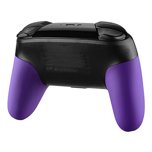 eXtremeRate Purple Replacement Handle Grips for Nintendo Switch Pro Controller, Soft Touch DIY Hand Grip Shell for Nintendo Switch Pro - Controller NOT Included - color: Purple