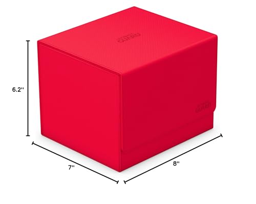 Ultimate Guard Minthive 30+, Deck Case for 30 Magnetic Card Cases, Perfect Storage for Graded Cards, Red, Secure Closure & Snaplock Mechanism - color: Red