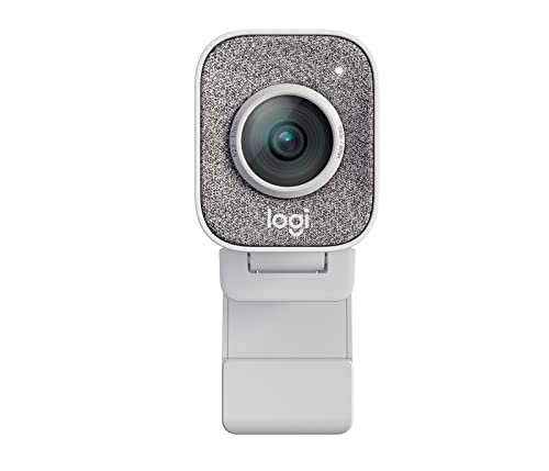 Logitech StreamCam - Webcam for Live Streaming on YouTube and Twitch, Full HD 1080p at 60fps, USB-C Connection, Facial Tracking, Autofocus, Vertical Videos, Light Grey | Full HD 1080p at 60fps, USB-C Connection, Facial Tracking, Autofocus, Vertical Videos