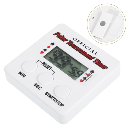 HANABASS and Break Resistance Poker Timer Digital Countdown Timer Pause Button for Poker Night Party