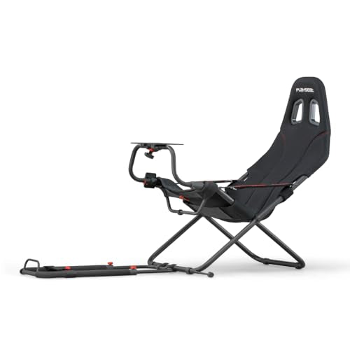 PLAYSEAT Challenge Racing Simulator Cockpit | Foldable & Adjustable | for High Performance Sim Racing | Compact & Flexible | Supports All Steering Wheels & Pedals | for PC and Console