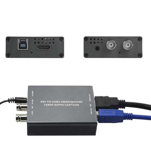 3G-SDI to USB 3.0 Video Capture Card 1080P 60FPS with HDMI and SDI Loop Out | Driver Free