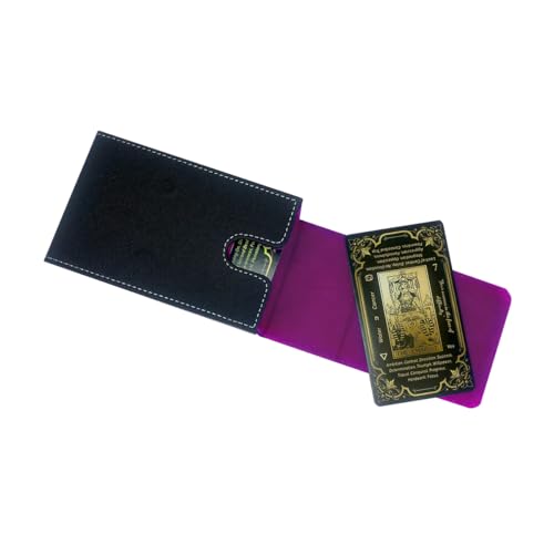Tarot Card Holder, Leather Tarot Card Case, with Magnetic lid Closure-Suitable for Tarot Cards (Purple) - color: Purple