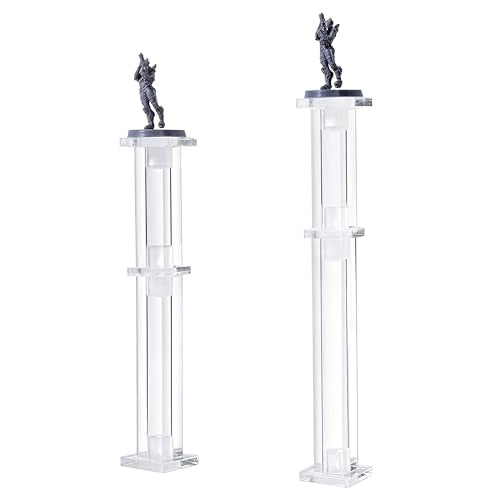 Kalami Flying Mini Combat Riser for DND with 1" Base | Acrylic Flight Stand for Miniature Characters in Tabletop RPG Terrain - size: 1 in-Standard