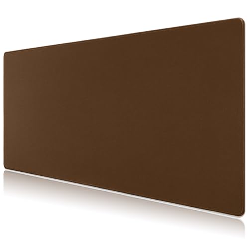 Big Mouse Pad Gaming, Stitch Mouse Pad, Pad for Keyboard and Mouse, Large Mouse Mat, Spill-Proof Surface and Anti-Skid Base, XXXL 35.4” x 15.8” 90 x 40cm - color: Coffee, size: 35.4L x 15.8W inches