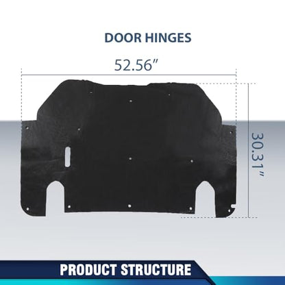 PIT66 Hood Insulation Pad 1/2" with Clips Compatible with Ford Ranger 1993-1997 - style: 1993-1997 Ford Ranger