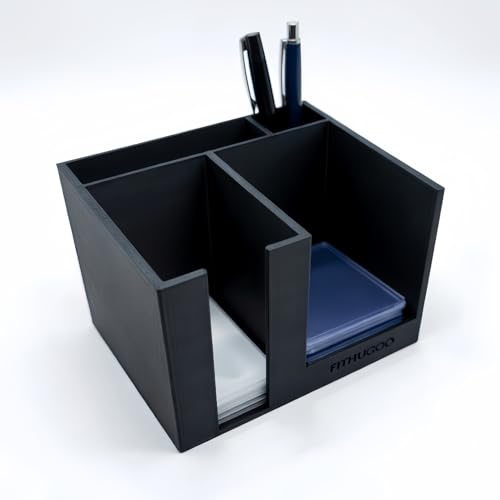 Toploader Dispenser & Penny Sleeve Holder - Dual Compartment Holds 500 Penny Sleeves & up to 100 Top Loaders