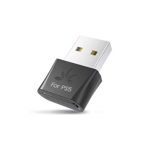Avantree DG80-Gaming - USB Bluetooth 5.3 Adapter Dongle for PS5 | & Gaming Consoles, aptX-Adaptive & aptX-Low Latency, Wireless Audio Transmitter to Bluetooth Headphones & Earbuds