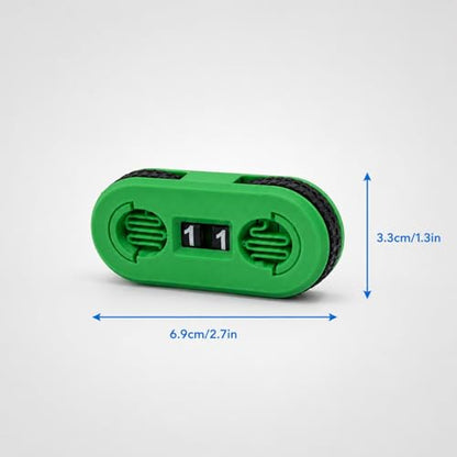 2 Pack MTG Life Counter - HP Tracker with Tracking Card Slot MTG RPG Tabletop Dungeons and Dragons (Green) - color: Green