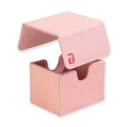 Vault X Sideloading Deck Box 100+ Sleeved Cards Exo-Tec (Pink) | Holds 100+ sleeved TCG cards. Padded side-loading deck box, secure magnetic lid, water-resistant Exo-Tec.