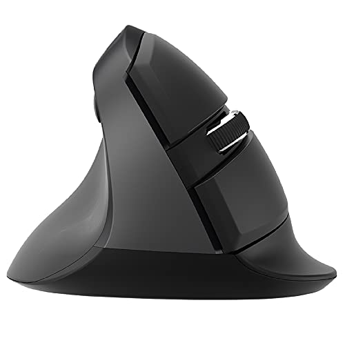 J-Tech Digital Ergonomic Left Hand Mouse with Wireless Connection, AA Battery, 2.4GHz Nano Transceiver, 800, 1200, 1600, 2400 Adjustable DPI; Compatible with Windows and MAC OS [V628ML] - size: Wireless Ergonomic Left Hand Mouse