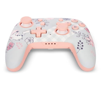 PowerA Nano Enhanced Wireless Controller for Nintendo Switch - Pikachu Garden, mini, portable, gamepad, motion controls, bluetooth - color: Pikachu Garden