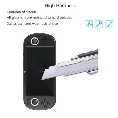 for Trimui Smart Pro Screen Protector - [2 Pack] HD Tempered Glass Film [9H Hardness] [Anti-Scratch] Compatible for MOUJI Levhorzn Ampown HANHIBR WESICH Trimui Smart Pro Handheld Game Console