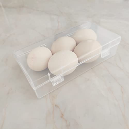 6 Pack Rectangular Clear Plastic Storage Containers | 7.28 x 3.54 x 1.77 inch, Hinged Lid, For Beads and Small Craft Items - size: 7.28 x 3.54 x 1.77 inch