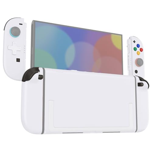 eXtremeRate DIY Replacement Shell Buttons (D-Pad Ver) for Nintendo Switch 2, Full Set Rear Back Plate Controller Housing Buttons for Switch 2 Console & Joycon 2 - Deluxe Version - White - color: White