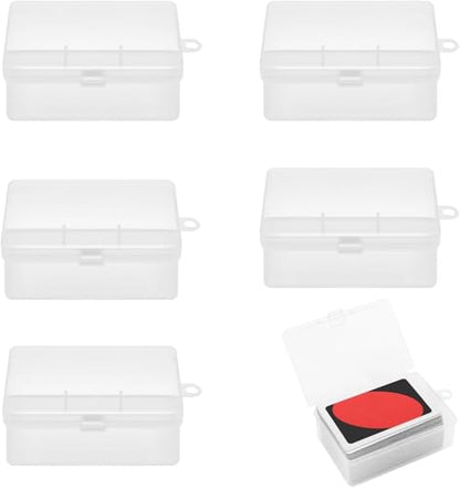 6Pcs Card Case Holder Designed for Classic Card Game, Holds 108 Pcs Card Compatible with Classic Deck, and so on, 3.93x2.6x1.57 Inch Plastic Playing Card Case Box Storage (NO Cards) - color: 6Pcs