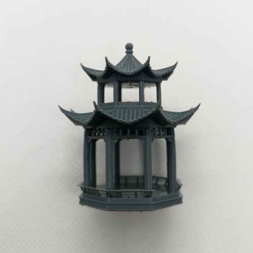 MRY-SFW Yao's Studio LYT144293 1/144 Miniature Factory Building Military Car Railroad Track Accessory Props Diorama Scenery Chinese Architectual Gazebo Model1pc