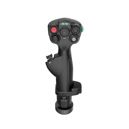 MOZA AB6 Flight Simulator Game Controller bundle Joystick and 6Nm FF Base | force feedback Base, MHG flightstick, 29 programmable signals
