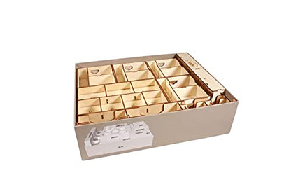 The Broken Token Game Organizer Compatible with Scythe - Wooden Game Organizing Box with Multiple Trays - size: Scythe Base