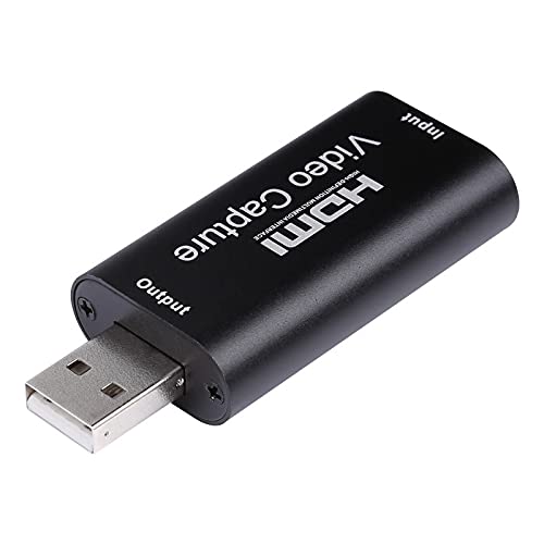 HDMI Video Capture Card, 4K HDMI to USB Capture Card Full HD 1080P 30fps, Record via DSLR, Camcorder, Action Cam for Gaming, Streaming TV, Recorder Live Streaming Video for Windows Mac OS