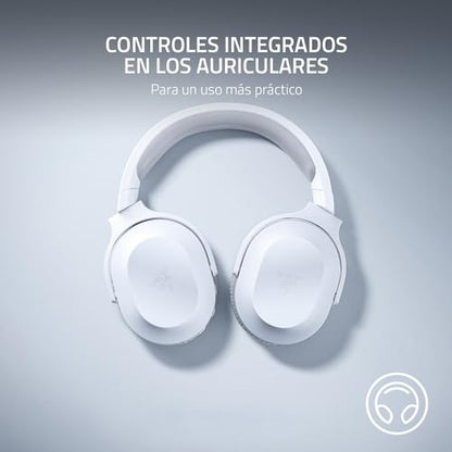 Razer Barracuda X Wireless Gaming & Mobile Headset, 2.4Ghz + BT, White | Bluetooth 5.2, Lightweight, 40mm Drivers, Detachable Mic, 50 Hr Battery - color: White, size: Standard, style: Barracuda X