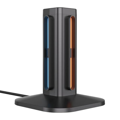 afbptek Switch 2 Joy Con Charging Station, LED Indicator, 4 Joycon Controller Charger Dock, USB Powered for Nintendo Switch 2 Joy-Con L/R Controller (Black) - color: Black