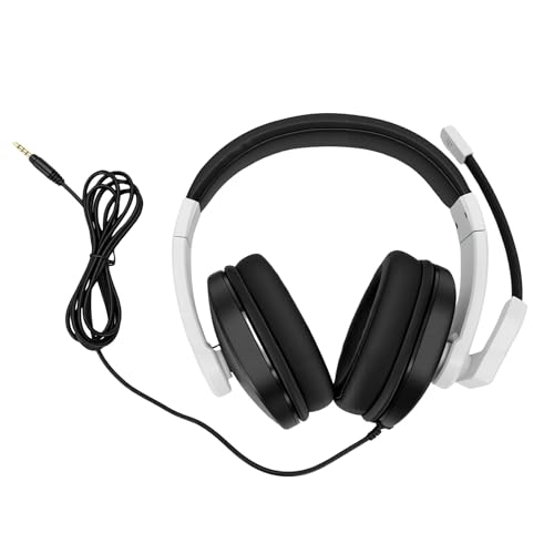 Alomejor Noise Cancelling Gaming Headset with Adjustable Padded Ear Cushions Fit for Comfortable Gaming Sessions, 3.5MM, ABS Material, 1 Unit