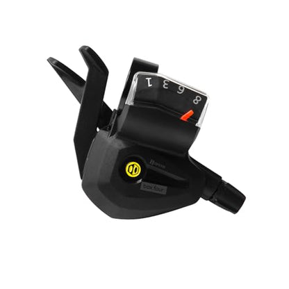 Box Four 8 Speed E-Bike Shifter 1 Gear Per Click, Non E-Bike Shifter 2 Piece Pull Lever up to 3 Gears Per Click Bicycle Shift Lever Cable for Mountain Bike Shifters, MTB, Bicycle Gear Shifter Cycling - size: Display Multi Shift