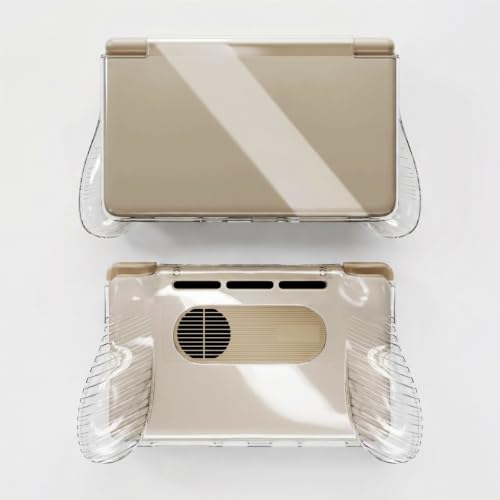 TEHAOUU Flip TPU Protective Case, Compatible with AYN THOR Handheld Game Console, Transparent Soft Shell, Full Wrap Portable Console Cover for Retro Game Travel Carry (Transparent) - color: Transparent
