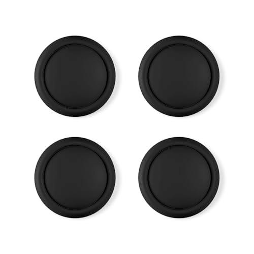 PlayVital Thumb Grips for Nintendo Switch 2, 4-Pack Silicone Joystick Caps for Joycon 2 Accessories, Comfort Thumbstick Grip Covers - Black - color: Black