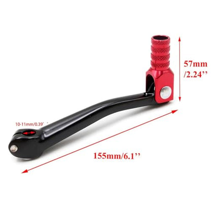 PRO BAT CRF50 Gear Shift Lever with 22mm Universal Hand Grips Set | For 50cc 70cc 90cc 110cc 125cc 150cc 200cc 250cc Quad Pit Dirt Bike ATV Buggy Motorcycle, Red&Black - color: Black+Red