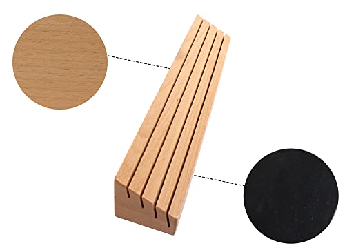 VINJOE Large Wooden Playing Card Holders Tray Racks Organizer for Kids Seniors Adults, Premium Solid Beechwood Playing Card Holders Best Gifts for Mother's Day(13.7x2.04x2.2 inch-1 Pcs)
