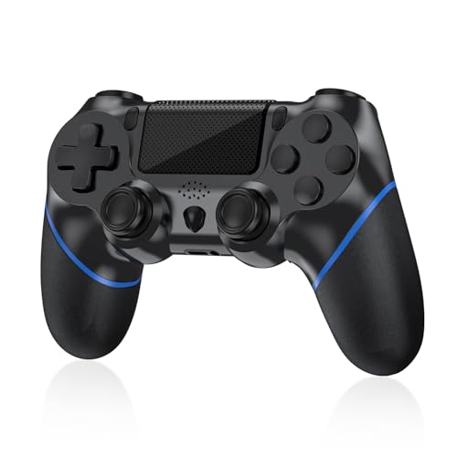 Turquvix Wireless Controller Compatible with PS-4/Pro/Slim - color: Midnight Black