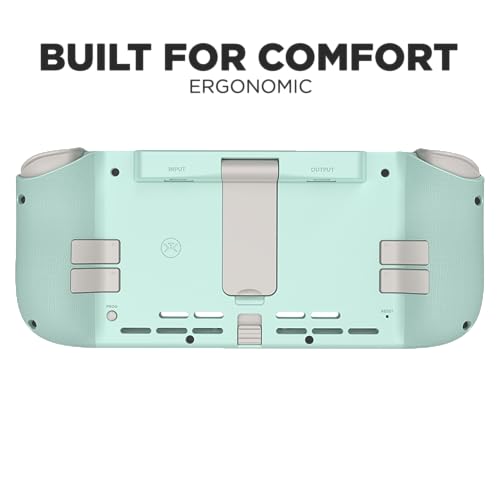CRKD Nitro Deck Crystal Collection with Carry Case - Professional Handheld Deck with Zero Stick Drift for Nintendo Switch and Switch OLED (Retro Mint - Nostalgia Collection) - color: Retro Mint