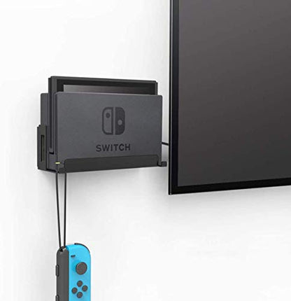 Wall Mount for Switch1/OLED, Near Or Behind TV,Save Space，Quick Heat Dissipation, Easy to Install,Not Fit for Switch2