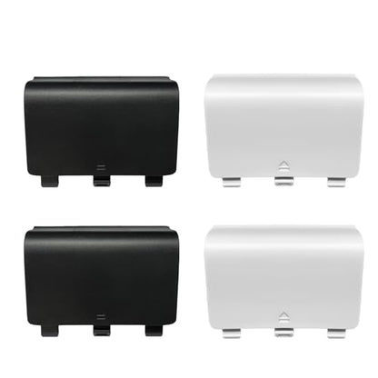 4 Pack One Controller Battery Cover for Xbox One, One S/One X Controller Battery Back Cover [NOT for Xbox Series X/S], Battery Back Shell Covers for Xbox One, One S, One X Controller(White/Black) - color: Black&White
