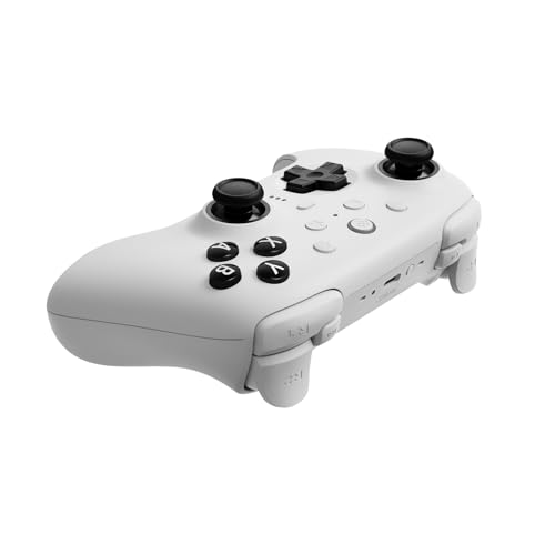 8BitDo Ultimate 2 Bluetooth Controller for Switch/Switch 2 & Windows PC, Switch Pro Controller with TMR Joysticks, Switchable Hall Effect/Tactile Triggers, Vibration and Motion Control - White - color: White, style: Ultimate 2 Bluetooth