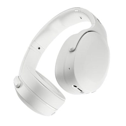 Skullcandy Crusher Evo Wireless Bluetooth Headphones with Multi-Sensory Bass, Noise Isolating Over-Ear Fit, Up to 40 Hours Battery, Microphone for iPhone Android - Bone - color: Bone